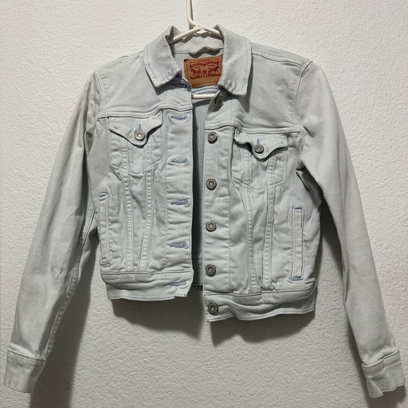 Levi's Women's Light Gray Denim Jacket size XS - Picture 2 of 11